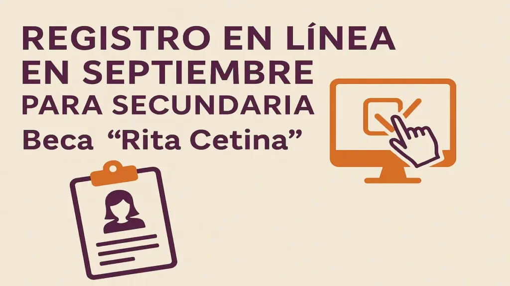 Registro en septiembre para secundaria