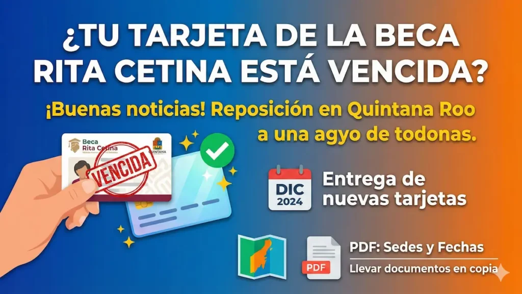 Reposición de tarjetas en Quintana Roo