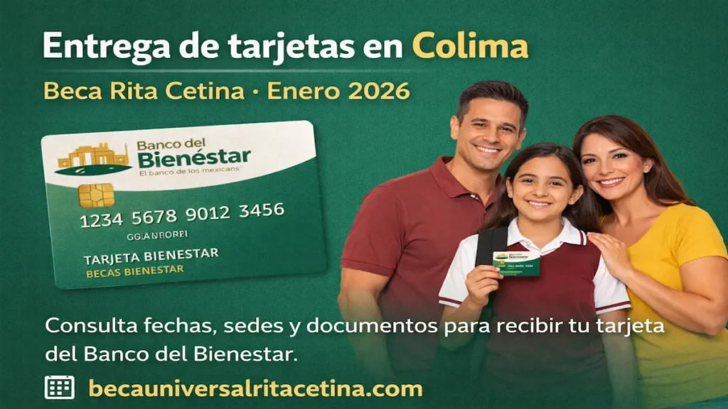 Entrega de tarjetas en Colima
