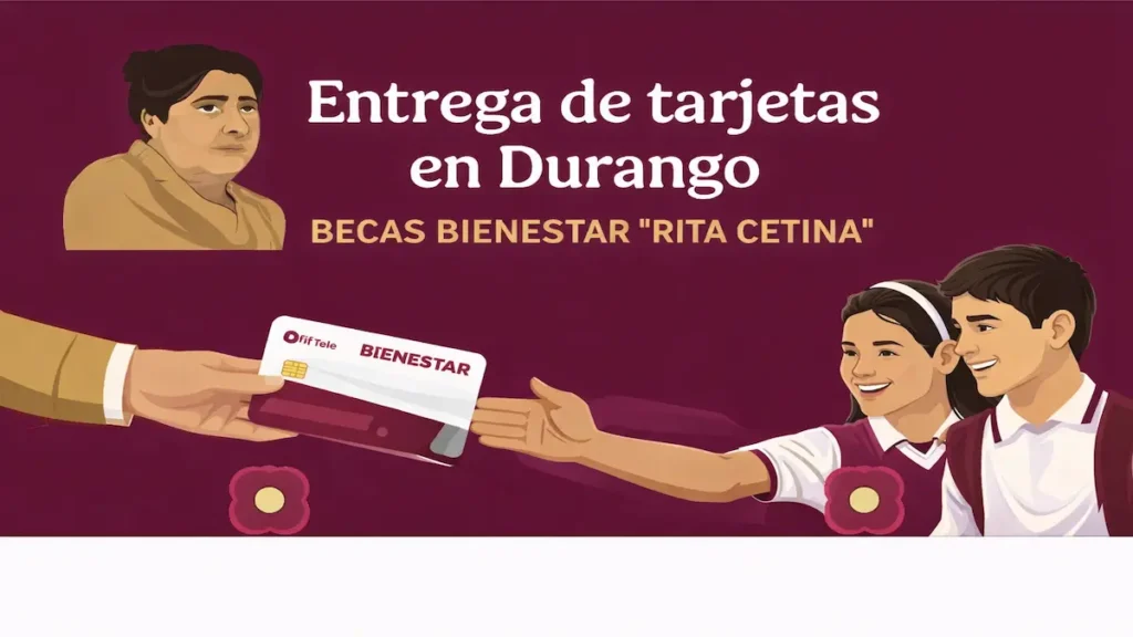 Entrega de tarjetas en Durango