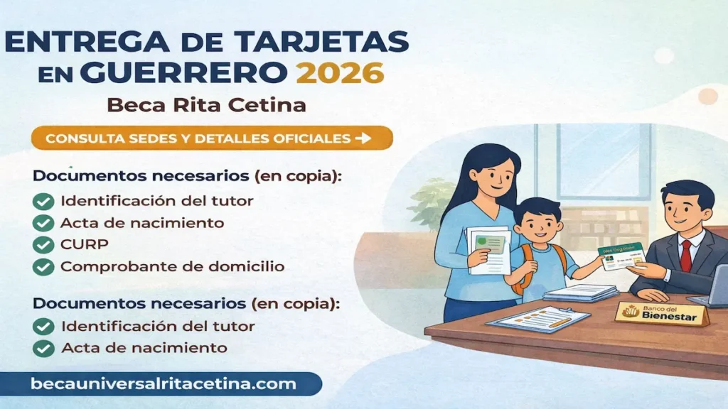 Entrega de tarjetas en Guerrero