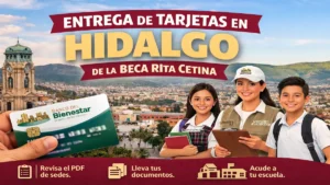 Entrega de tarjetas en Hidalgo