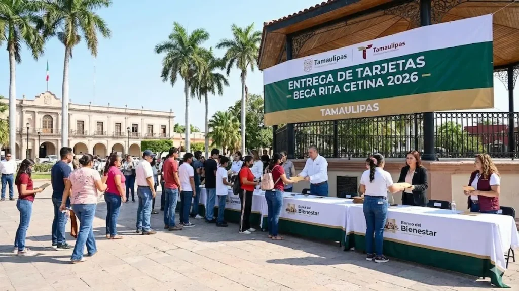Entrega de tarjetas en Tamaulipas