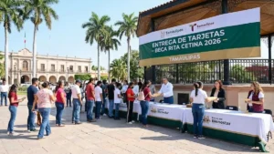 Entrega de tarjetas en Tamaulipas