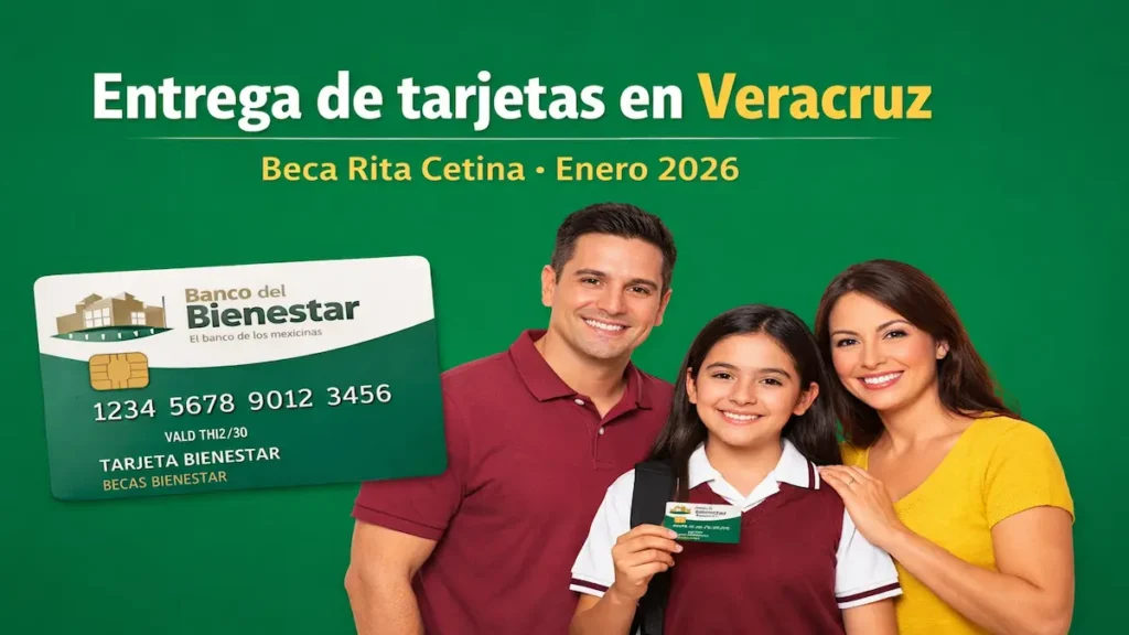 Entrega de tarjetas en Veracruz