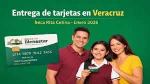 Entrega de tarjetas en Veracruz
