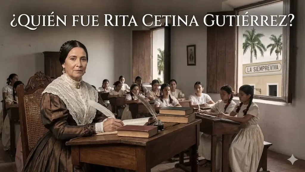 Retrato de Rita Cetina Gutiérrez educadora yucateca